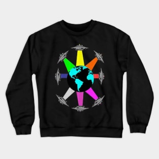 UFO Color Wheel Crewneck Sweatshirt